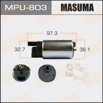 Бензонасос электрический (+сеточка) Honda/ Mazda/ Mitsubishi/ Subaru (MPU-803) Masuma MPU803 (фото 1)