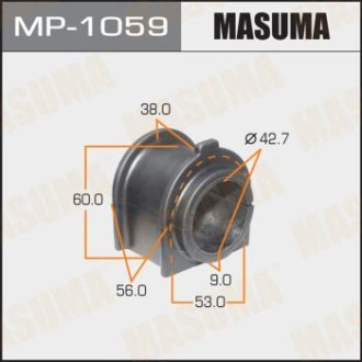 Втулка стабилизатора переднего (Кратно 2) Toyota Land Cruiser (07-) (MP-1059) Masuma MP1059 (фото 1)