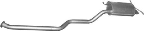 Глушитель основной Hyundai Santa Fe 2.0 CRDi Turbo Diesel 12, 00-02, 06, алюминизированный Polmostrow 10.01 (фото 1)