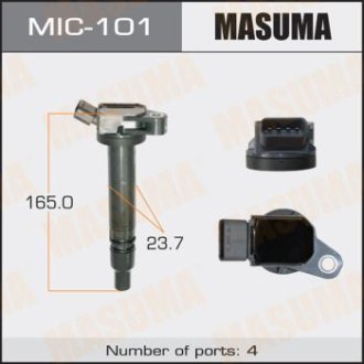 Катушка зажигания Toyota Camry, RAV 4 2.5 (09-), Venza 2.7 (09-16) (MIC-101) Masuma MIC101