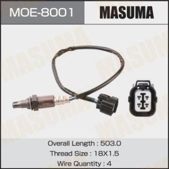 Датчик кислорода (лямбда-зонд) Subaru Legacy, Outback 2.5 (09-14) (MOE-8001) Masuma MOE8001 (фото 1)