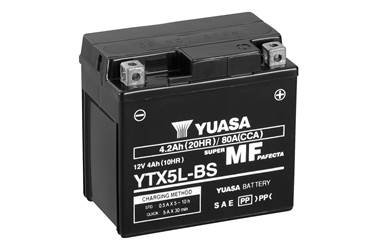 МОТО 12V 4Ah MF VRLA Battery AGM (сухозаряжений) Battery Europe) Gmb YUASA YTX5L-BS