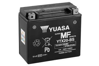 МОТО 12V 18,9Ah MF VRLA Battery (сухозаряжений) Battery Europe) Gmb YUASA YTX20-BS