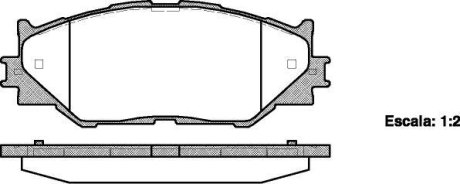 Колодки тормозные диск. перед. (Remsa) Lexus IS 05> 13> (P13013.00) WOKING P1301300 (фото 1)
