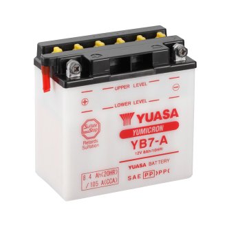 МОТО 12V 8,4Ah YuMicron Battery (сухозаряжений) Battery Europe) Gmb YUASA YB7-A