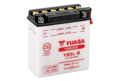 МОТО 12V 5,3Ah YuMicron Battery (сухозаряжений) Battery Europe) Gmb YUASA YB5L-B (фото 1)
