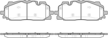 Колодки тормозные диск. перед. (Remsa) Audi Q7 3.0 15- (P17673.00) WOKING P1767300 (фото 1)