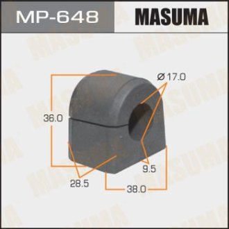 Втулка стабилизатора переднего (Кратно 2) Subaru Forester (-07) (MP-648) Masuma MP648 (фото 1)
