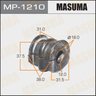 Втулка стабилизатора переднего (Кратно 2) Nissan Micra (10-13) (MP-1210) Masuma MP1210