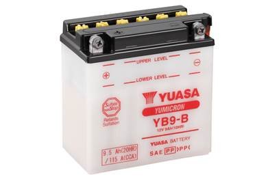 МОТО 12V 9,5Ah YuMicron Battery (сухозаряжений) Battery Europe) Gmb YUASA YB9-B (фото 1)