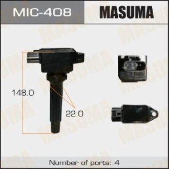 Катушка зажигания Mazda CX-5, CX-9, 3, 6 1.5, 2.0, 2.5 (12-) (MIC-408) Masuma MIC408 (фото 1)