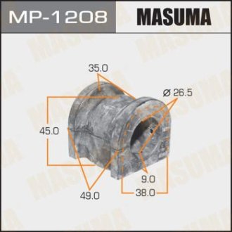 Втулка стабилизатора переднего (Кратно 2) Honda Accord (-08) (MP-1208) Masuma MP1208 (фото 1)