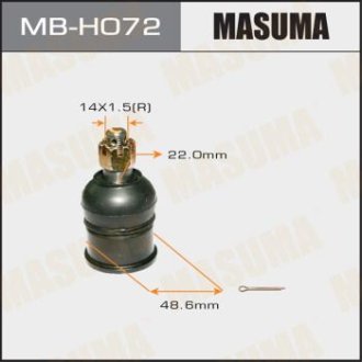 Опора шаровая нижняя Honda Accord (08-), Crosstour (10-15) (MB-H072) Masuma MBH072