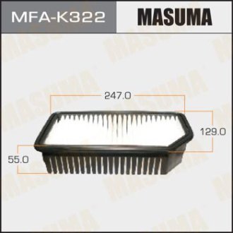 Фильтр воздушный Hyundai i20 (08-14)/KIA Soul (08-14) (MFA-K322) Masuma MFAK322
