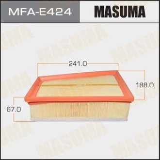Фильтр воздушный A0459 RENAULT/ MEGANE II/ V1600 08- (MFA-E424) Masuma MFAE424 (фото 1)
