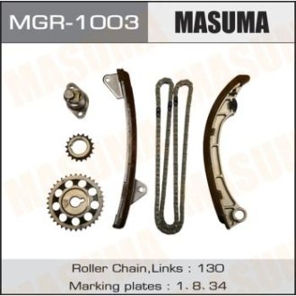 Ремкомплект цепи ГРМ Toyota (1ZZ-FE, 3ZZ-FE, 4ZZ-FE) (MGR-1003) Masuma MGR1003 (фото 1)