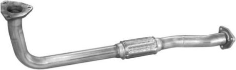 Труба приемная глушителя Daewoo Leganza 2.0i-16V 02 - 03, алюминизированная Polmostrow 05.56 (фото 1)