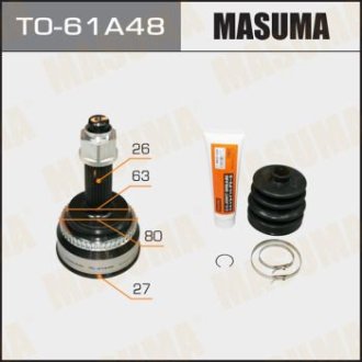 ШРУС наружный Toyota Camry (01-06) (нар:26/вн:27) (TO-61A48) Masuma TO61A48 (фото 1)