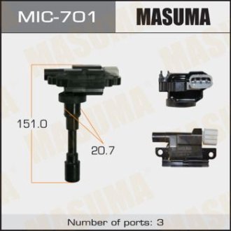 Катушка зажигания Suzuki Swift, SX4 1.5, 1.6 (-16) (MIC-701) Masuma MIC701 (фото 1)