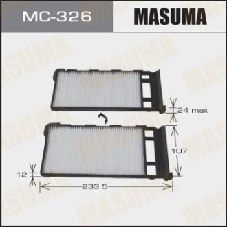 Фильтр салона (2 шт.) INFINITI QX4, NISSAN ALMERA (MC-326) Masuma MC326 (фото 1)