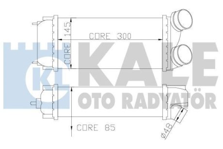 CITROEN інтеркулер C4 I,Grand Picasso,Peugeot 307 1.6HDI 04- Kale Oto Radyator 344000 (фото 1)
