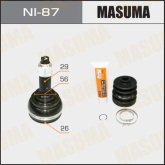 ШРУС наружный Nissan Teana (09-14) (нар:29/вн:26) (NI-87) Masuma NI87