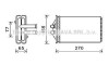 AVA PORSCHE Радіатор опалення 911 04-, BOXSTER 09-, CAYMAN 06- AVA Cooling Systems PRA6082 (фото 1)