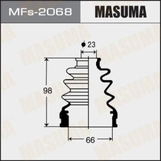 Пыльник ШРУСа (силикон)TOYOTA COROLLA (05-13) (MFs-2068) Masuma MFS2068