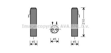 Осушитель кондиционера Hyundai Tuscot Sportage 05>10 AVA AVA AVA Cooling Systems HYD218