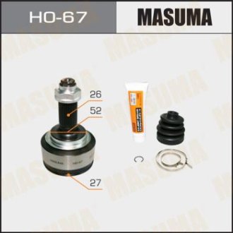 ШРУС наружный Honda Jazz (09-13) (нар:27/вн:26) (HO-67) Masuma HO67 (фото 1)