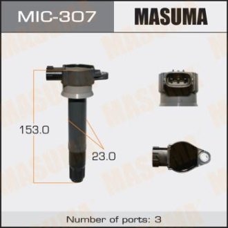 Катушка зажигания Mitsubishi Pajero 3.0 (07-) (MIC-307) Masuma MIC307 (фото 1)