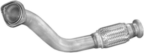 Труба приемная глушителя Mercedes 207D-409D 85-89, алюминизированная Polmostrow 13.269