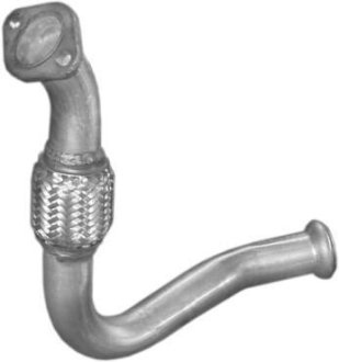 Труба приемная глушителя Renault Kangoo 1.9D 97-, алюминизированная Polmostrow 21.506 (фото 1)