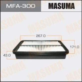 Фильтр воздушный TOYOTA COROLLA 1.8 (01-07) (MFA-300) Masuma MFA300 (фото 1)