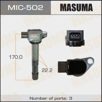Катушка зажигания Honda CR-V 2.0, 2.4 (-12) (MIC-502) Masuma MIC502
