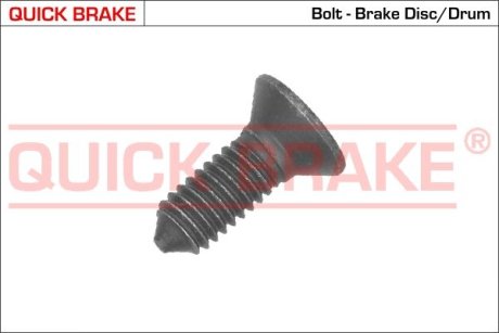 Болт кріплення диска гальмівного Hyundai Santa Fe/Kia Sportage 01- QUICK BRAKE 11667 (фото 1)