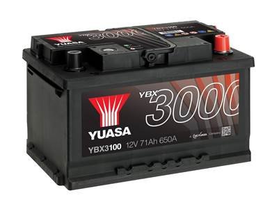 12V 71Ah SMF Battery (0) Battery Europe) Gmb YUASA YBX3100 (фото 1)