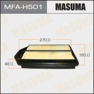 Фильтр воздушный Honda CR-V 2.4 (07-12) (MFA-H501) Masuma MFAH501 (фото 1)