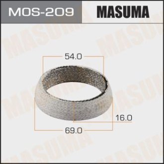 Кольцо глушителя графитовое (54x69x16) (MOS-209) Masuma MOS209
