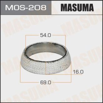 Кольцо глушителя графитовое (54X69X16) (MOS-208) Masuma MOS208 (фото 1)
