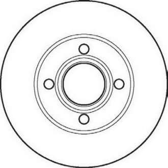 AUDI диск гальмівний передній 80 1.8-2.3E 91-92 JURID 561691JC (фото 1)