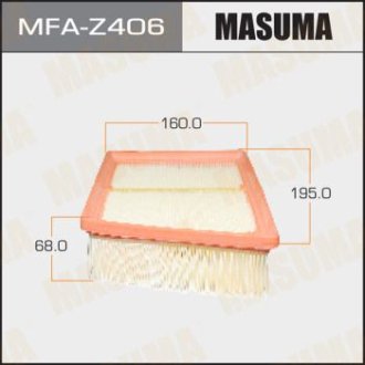 Фильтр воздушный MAZDA/ MAZDA2 07- (MFA-Z406) Masuma MFAZ406 (фото 1)