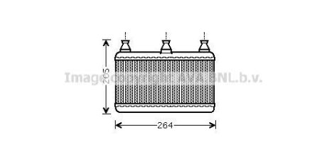 Радиатор отопителя салона BMW 5e60 02>10 AVA Cooling Systems BWA6341 (фото 1)