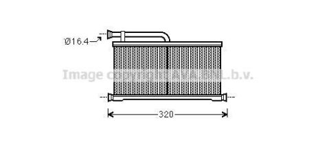 Радиатор отопителя салона Audi A6 04>11 AVA Cooling Systems AIA6397 (фото 1)