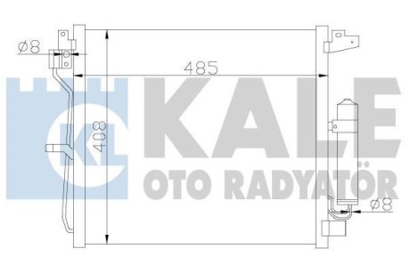 KALE NISSAN радіатор кондиціонера Juke 1.5dCi 10- Kale Oto Radyator 343160