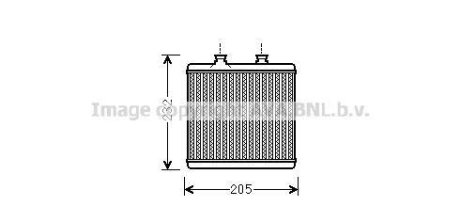 Радиатор отопителя салона MB C204 E212 AVA Cooling Systems MS6472 (фото 1)