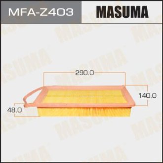 Фильтр воздушный MAZDA/ MAZDA2 (MFA-Z403) Masuma MFAZ403 (фото 1)