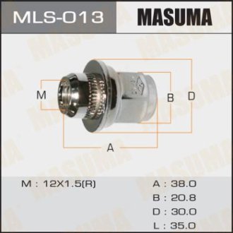 Гайка колеса Mitsubishi/ Toyota (MLS-013) Masuma MLS013 (фото 1)