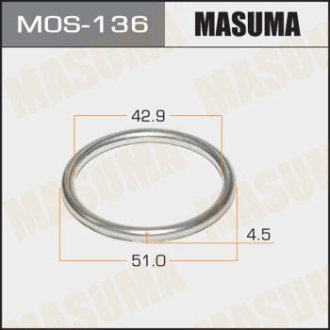 Кольцо глушителя (43x51.5x4.5) (MOS-136) Masuma MOS136 (фото 1)