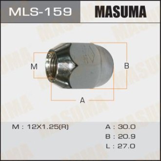 Гайка колеса Nissan (M12x1,25) (MLS-159) Masuma MLS159 (фото 1)